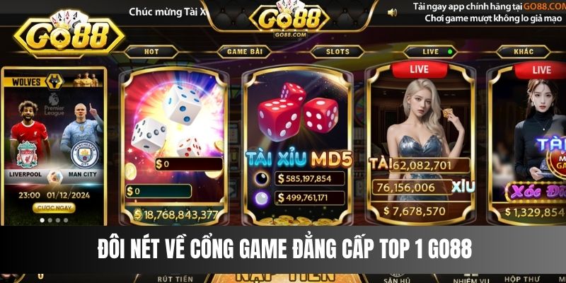 Đôi nét về cổng game đẳng cấp top 1 Go88